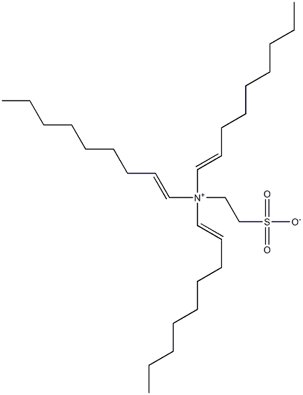 N,N-Di(1-nonenyl)-N-(2-sulfonatoethyl)-1-nonen-1-aminium Struktur