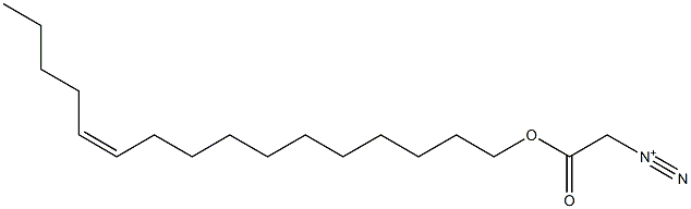 2-[[(Z)-11-Hexadecenyl]oxy]-2-oxoethanediazonium Struktur