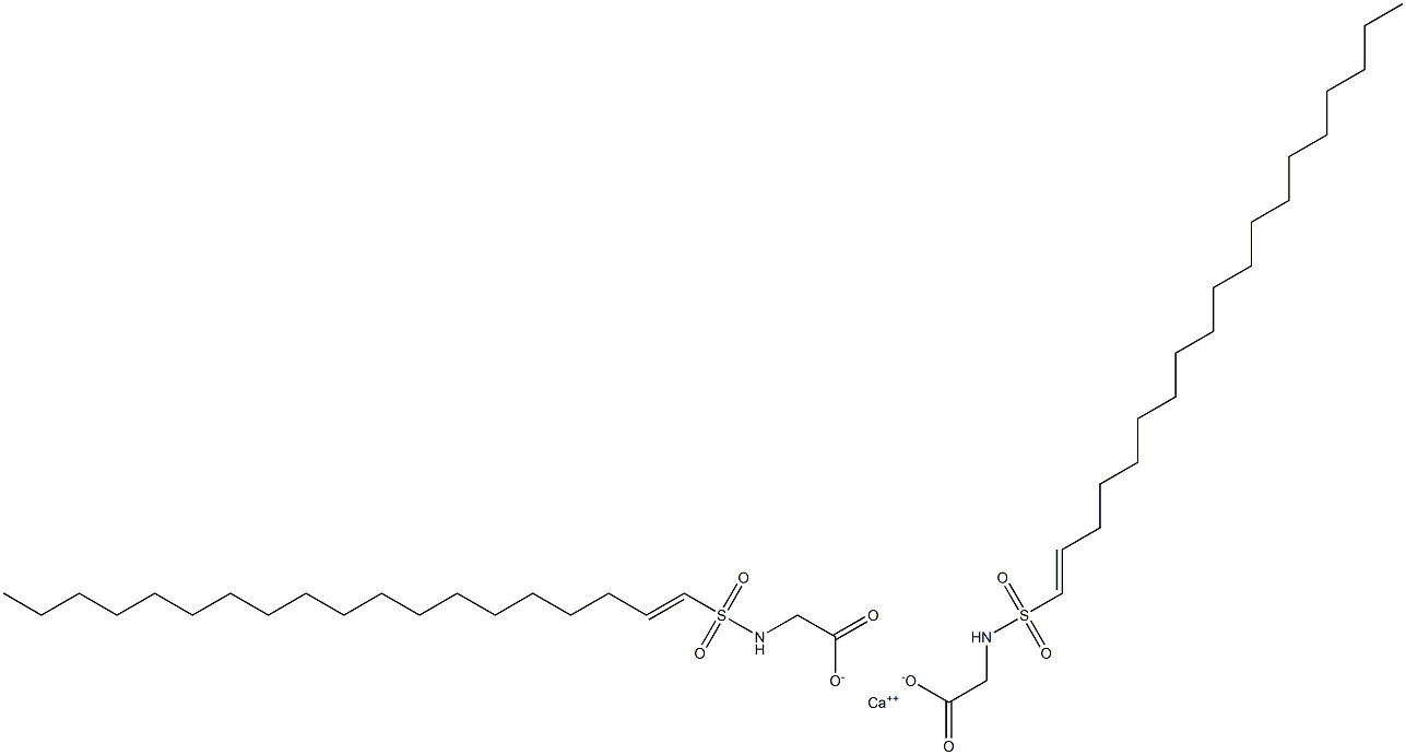 Bis[N-(1-nonadecenylsulfonyl)glycine]calcium salt Struktur