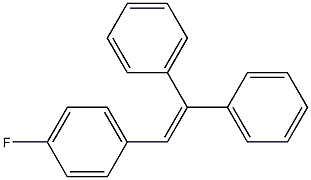 1,1-Diphenyl-2-(p-fluorophenyl)ethene Struktur