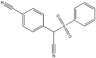 2-(4-Cyanophenyl)-2-phenylsulfonylacetonitrile Struktur