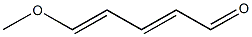 5-Methoxy-2,4-pentadien-1-al Struktur