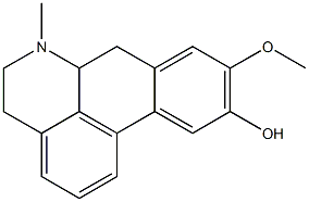 5,6,6a,7-Tetrahydro-6-methyl-9-methoxy-4H-dibenzo[de,g]quinolin-10-ol Struktur