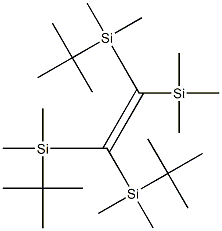 1,1,2-Tris[(tert-butyl)dimethylsilyl]-2-(trimethylsilyl)ethene Struktur