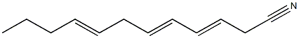 3,5,8-Dodecatrienenitrile Struktur