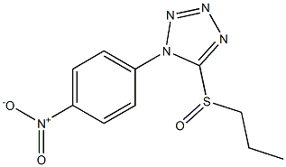 Propyl 1-(4-nitrophenyl)-1H-tetrazol-5-yl sulfoxide Struktur