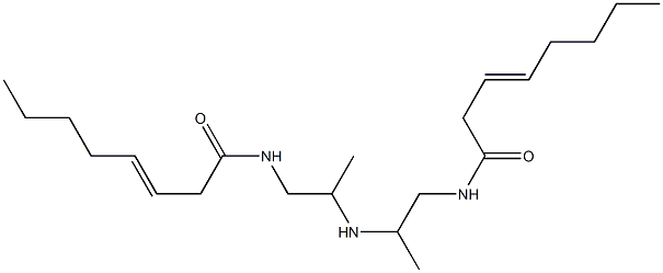 N,N'-[Iminobis(2-methyl-2,1-ethanediyl)]bis(3-octenamide) Struktur