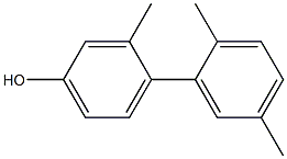 3-Methyl-4-(2,5-dimethylphenyl)phenol Struktur