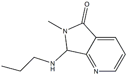 6,7-Dihydro-6-methyl-7-(propylamino)-5H-pyrrolo[3,4-b]pyridin-5-one Struktur