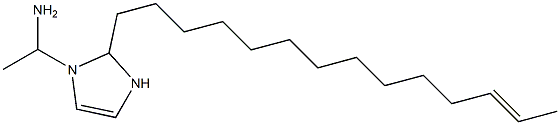 1-(1-Aminoethyl)-2-(12-tetradecenyl)-4-imidazoline Struktur