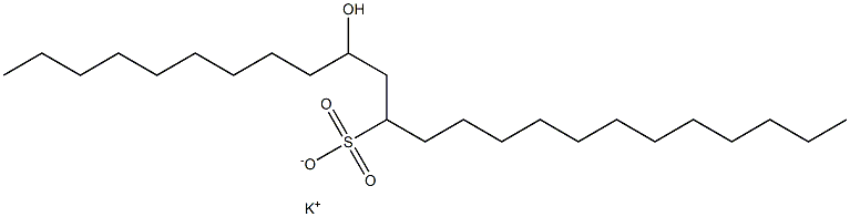 10-Hydroxytetracosane-12-sulfonic acid potassium salt Struktur