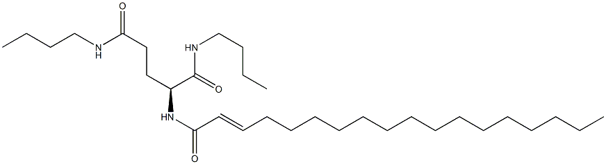 N2-(2-Octadecenoyl)-N1,N5-dibutylglutaminamide Struktur