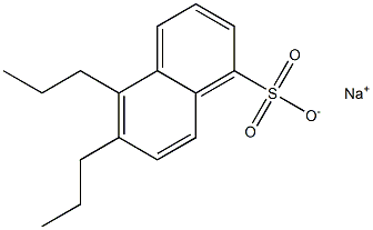 5,6-Dipropyl-1-naphthalenesulfonic acid sodium salt Struktur