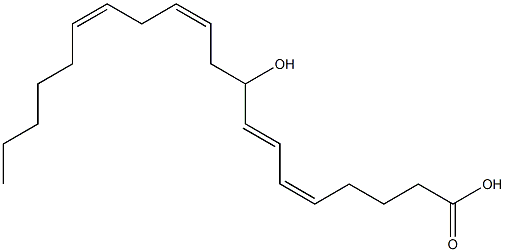 (5Z,7E,11Z,14Z)-9-Hydroxy-5,7,11,14-icosatetraenoic acid Struktur