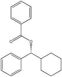 (-)-Benzoic acid (R)-phenylcyclohexylmethyl ester Struktur