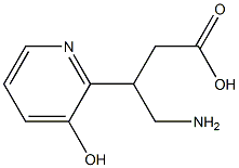 4-Amino-3-(3-hydroxy-2-pyridinyl)butanoic acid Struktur