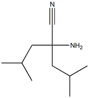 2-Amino-2-isobutyl-4-methylvaleronitrile Struktur