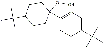 4-tert-Butyl-1-(4-tert-butyl-1-cyclohexenyl)cyclohexan-1-yl hydroperoxide Struktur