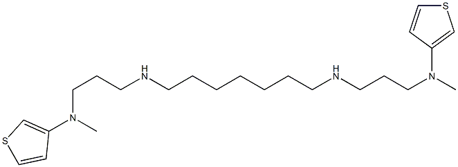 N,N'-Bis[3-[3-thienylmethylamino]propyl]-1,7-heptanediamine Struktur