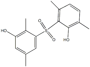 2,3'-Dihydroxy-2',3,5',6-tetramethyl[sulfonylbisbenzene] Struktur