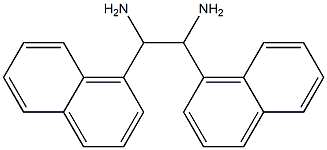 1,2-Bis(1-naphtyl)ethane-1,2-diamine Struktur