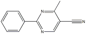 2-Phenyl-4-methylpyrimidine-5-carbonitrile Struktur