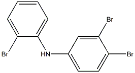 3,4-Dibromophenyl 2-bromophenylamine Struktur