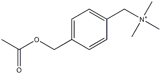 4-[(Acetyloxy)methyl]-N,N,N-trimethylbenzenemethanaminium Struktur