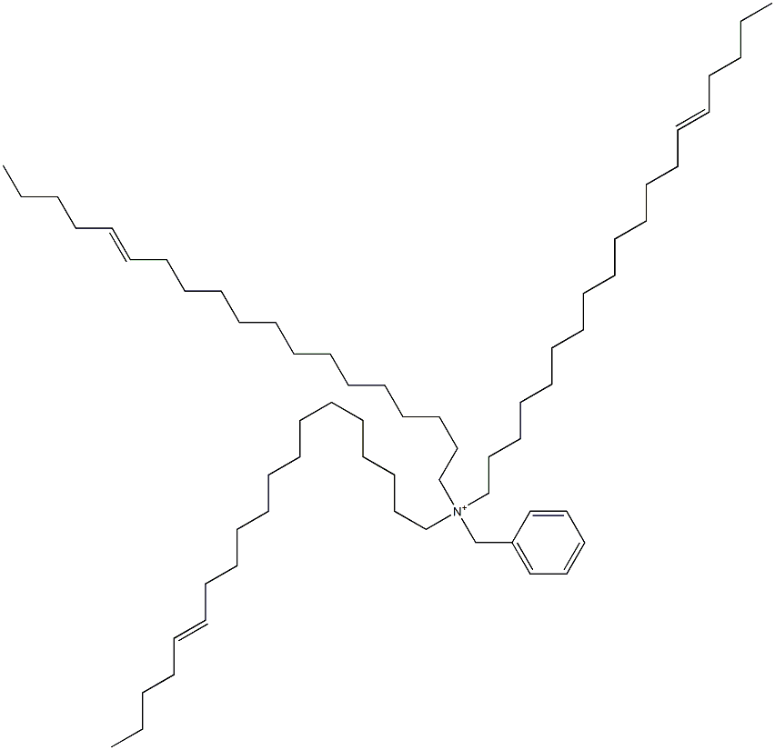 Tri(14-nonadecenyl)benzylaminium Struktur