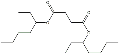 Succinic acid bis(1-ethylpentyl) ester Struktur