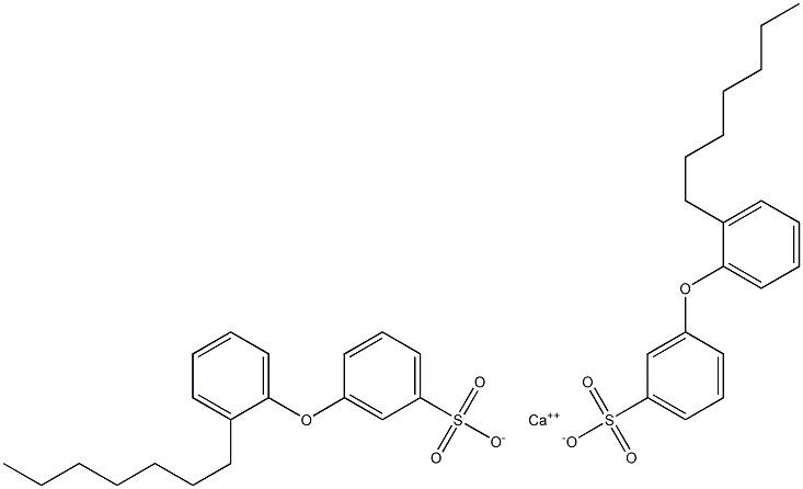 Bis[3-(2-heptylphenoxy)benzenesulfonic acid]calcium salt Struktur