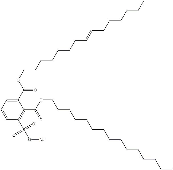 3-(Sodiosulfo)phthalic acid di(8-pentadecenyl) ester Struktur