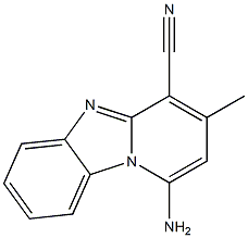 1-Amino-3-methylpyrido[1,2-a]benzimidazole-4-carbonitrile Struktur