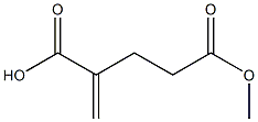 4-Methyleneglutaric acid hydrogen 1-methyl ester Struktur