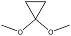 Cyclopropanone dimethyl acetal Struktur