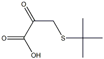 3-(tert-Butylthio)pyruvic acid Struktur