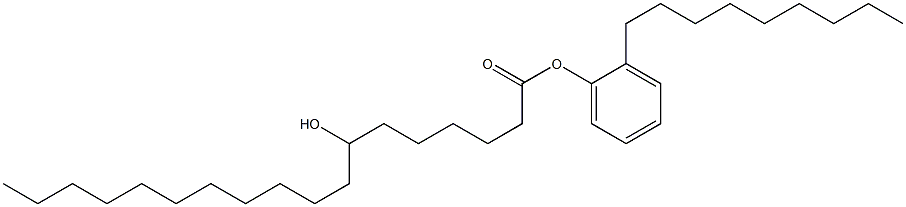 7-Hydroxystearic acid 2-nonylphenyl ester Struktur