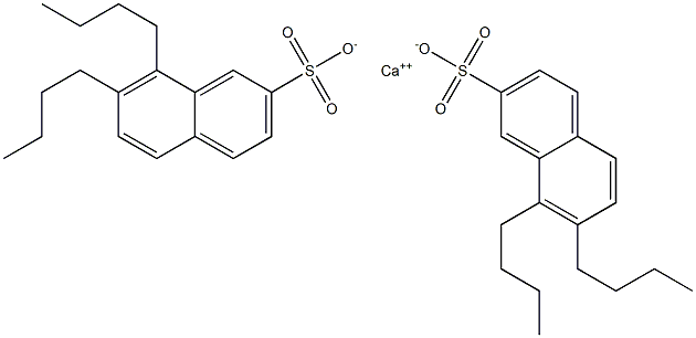 Bis(7,8-dibutyl-2-naphthalenesulfonic acid)calcium salt Struktur