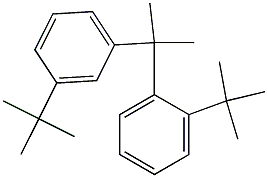 2-(2-tert-Butylphenyl)-2-(3-tert-butylphenyl)propane Struktur