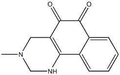 3-Methyl-1,2,3,4-tetrahydrobenzo[h]quinazoline-5,6-dione Struktur