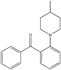 2-(4-Methyl-1-piperidinyl)benzophenone Struktur