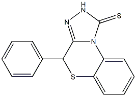 4-Phenyl-2,4-dihydro-1H-[1,2,4]triazolo[3,4-c][1,4]benzothiazine-1-thione Struktur