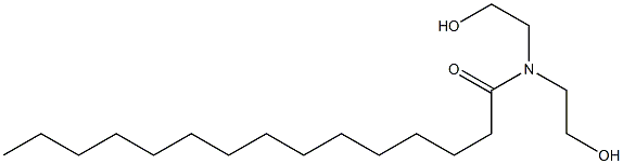 N,N-Bis(2-hydroxyethyl)pentadecanamide Struktur