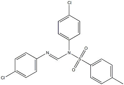 N1,N2-Bis(4-chlorophenyl)-N1-tosylformamidine Struktur