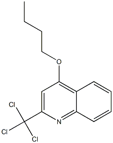 2-Trichloromethyl-4-butoxyquinoline Struktur