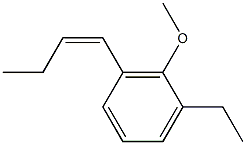 1-Methoxy-2-ethyl-6-[(Z)-1-butenyl]benzene Struktur