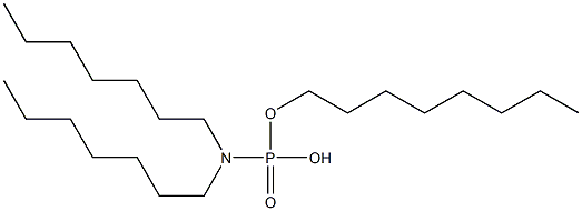 N,N-Diheptylamidophosphoric acid hydrogen octyl ester Struktur