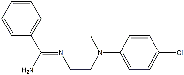 N2-[2-(p-Chloro-N-methylanilino)ethyl]benzamidine Struktur