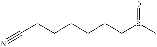 7-(Methylsulfinyl)heptanenitrile Struktur