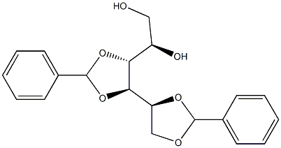 1-O,2-O:3-O,4-O-Dibenzylidene-D-glucitol Struktur